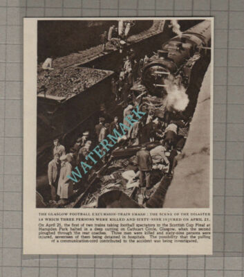 C3153) The Glasgow Football Excursion Train Crash Scottish Cup Final - 1951 Clip