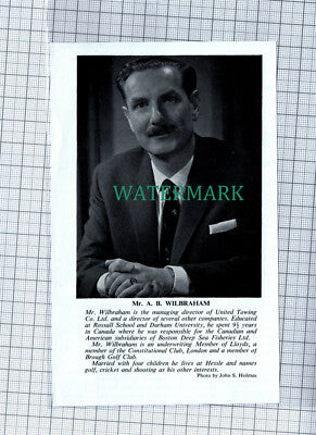 C4650) Mr A B Wilbraham United Towing Co Hessle Hull Rossall School - 1966 Clip
