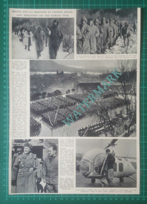 X682) British & US Prisoners Korea American 1st Marine Division - 1951 Clip