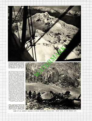 Canadian Skymaster Air Crash Mount Obiou  La Croix en Pigne - 1950 Article