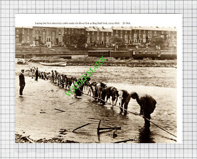 Bog Hall Ford River Esk Cable Laying / St Mary's Church Whitby - Cutting