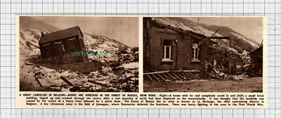 C2933) Forest of Boussu Near Mons Belgium Landslide - 1951 Clip