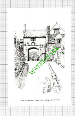 The Gatehouse Sandford Orcas Dorset - 1980s Cutting