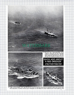 (X503) Soviet Ship YALTA and ONEGA In Channel - 1950 Clip