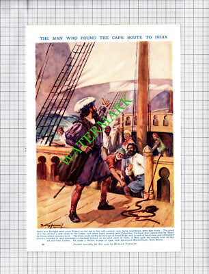 Vasco da Gama Explorer Dudley Tennant - c.1940s Book Print
