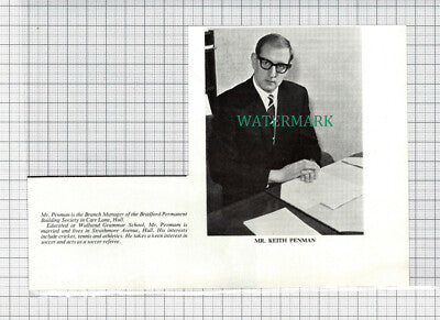 C3803) Mr Keith Penman Bradford Permanent Hull Wallsend School - 1966 Clip