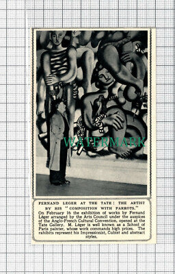 C5038) Fernand Leger Artist At The Tate Gallery - 1950 Clip
