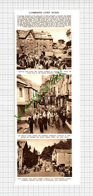 X615) Lynmouth Floods Mrs Slater Lynton UDC -   1952 Cutting