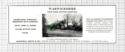 Four Oaks Sutton Coldfield Sale Advert  - 1966 Cutting