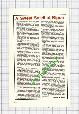 T & R Williamson Ltd Varnish and Enamel Works Ripon Yorkshire - 1984 Cutting