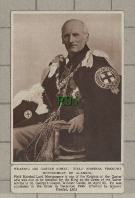 C1406) Field Marshal Viscount Montgomery of Alamein - 1948 Clip