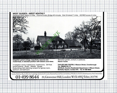 Ower Hampshire / West Hoathly Sussex House Sale Advert - 1981 Cutting