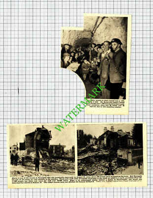 Portsmouth and Ramsgate Bombing  Air Raid Tunnel WW2 - 1940 2-Part Cutting