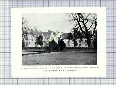 C4088) Pit Kerro Forfarshire RS Lorimer / Chislehurst E J May - c.1906 Cutting