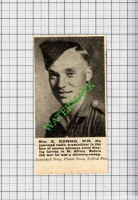 Rfm G Donno North Africa WW2 - 1943 Small Cutting
