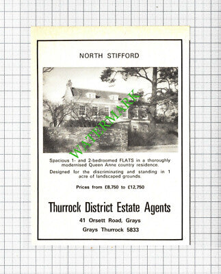 North Stifford Essex House Sale Advert - 1974 Cutting