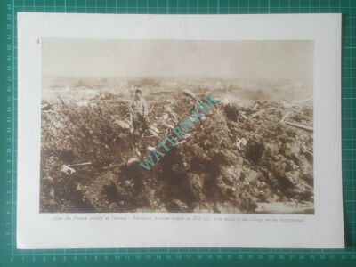 X745) German Trench On Hill 125 Carency World War 1 - 1919 CUTTING