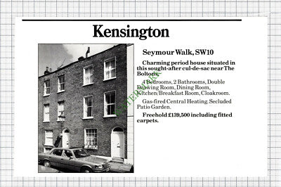 C682) Seymour Walk Kensington London House Sale - 1980 Cutting