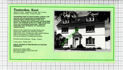 Tenterden Kent House Sale Advert - 1988 Cutting