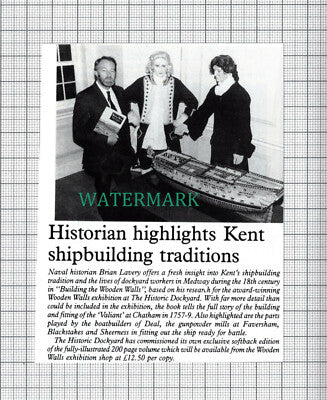 C4023) Brian Lavery Naval Historian Chatham Dockyard - 1991 Clip