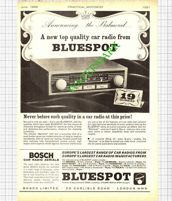 Balmoral Bluespot Car Radio Advert - 1966 Cutting