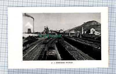 C4498) Derbyshire Pit Head Mine Mining c.1939 Clip