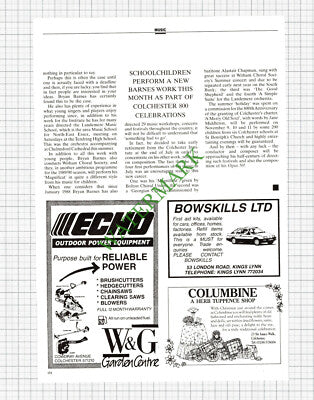 Bryan Barnes Composer -  1989 Article