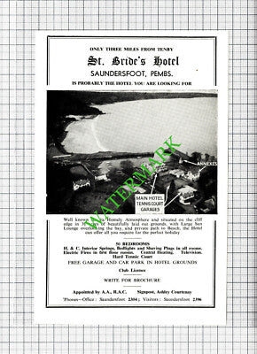 St Bride's Hotel Saundersfoot / Windsor Hotel Johnston Rees - c.1960 Cutting