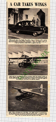Theodore Hall Aeronautical Expert San Diego California Flying Car - 1949 Cutting