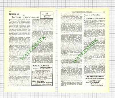 The Grassington Players  - 1941 2-Part Cutting