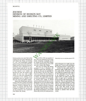 RE/MAX Brampton Inc McClenaghan Canada  / Zochem Hudson Bay Mining 1980s Article