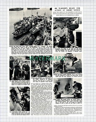 (X485) Reserve Fleet Warships Ready For Action HMS ADAMANT - 1950 Clip