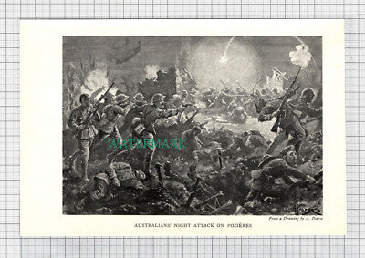 C3676) Australians Night Attack On Pozieres - c.1920s Clip