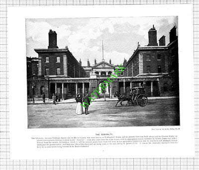 The Admiralty London / The Cascade Virginia Water  - c.1900 Book Print