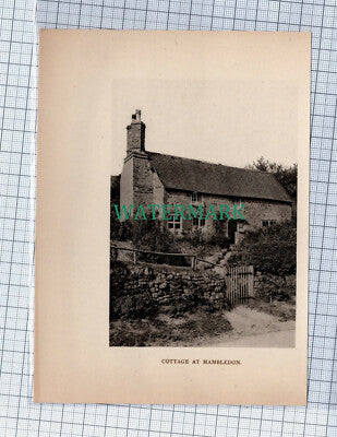 C4544) Hambledon Surrey Cottage - 1908 Clip