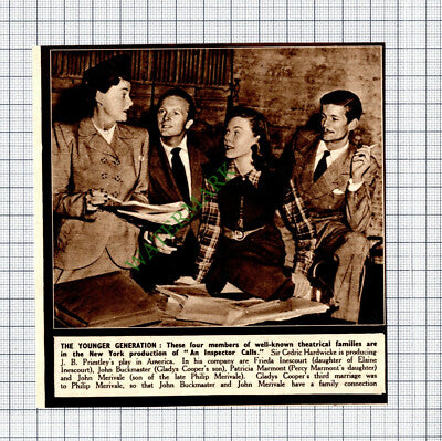 Theatre Hardwicke Frieda Inescourt Merivale Buckmaster Marmont  -1947 Cutting