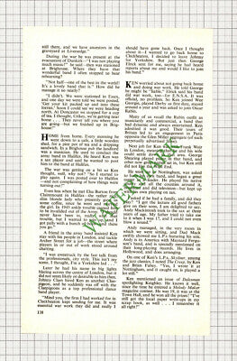 C864) Ken Mackintosh Saxophonist  - 1975 Article