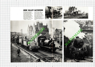 Wansford Railway Station Nene Valley Railway Engine No 73050 - 1974 Cutting