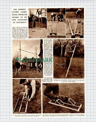 (X345) Novel Apparatus For The Olympic Games H Rottenburg - 1949 Clip
