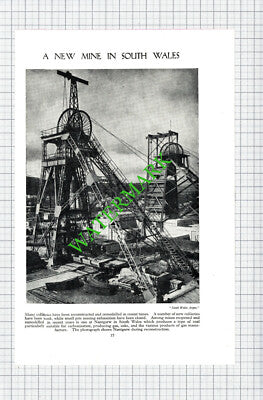 Nantgarw Colliery South Wales - c.1950s Cutting / Print