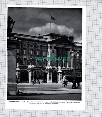 X1960) Shell Mex House London / Buckingham Palace -  1960s Book Print