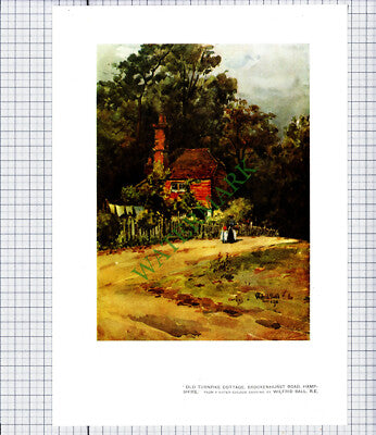 9140) Wallhampton Hampshire / Turnpike Brockenhurst  - c.1980s Print / Cutting