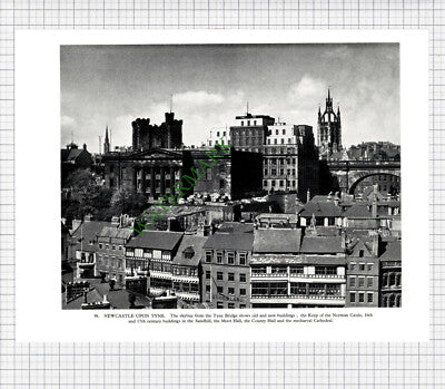 9277) Newcastle Upon Tyne - 1958 Book Print