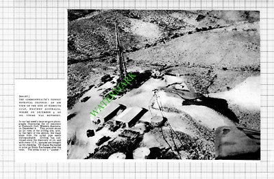 Exmouth Gulf Oil Western Australia Field - 1953  Cutting