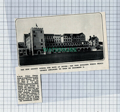 C4697) New County School For Boys Dover - 1931 Clip