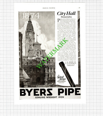 A M Byers Co Pittsburgh City Hall / Armstrong Cork Lancaster -1926 Cutting