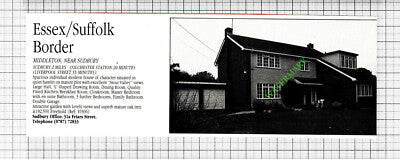 Middleton Sudbury Suffolk House Sale Advert - 1988 Cutting