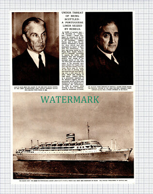 (X258) Portugeuse Liner Ship SANTA MARIA Capt Galvao - 1961 Clip