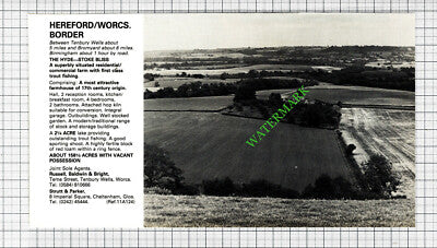 The Hyde Stoke Bliss House Sale Advert - 1980 Cutting