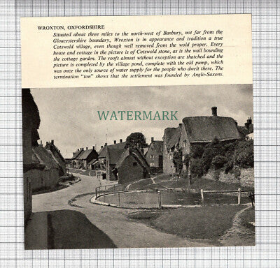 C7687) Wroxton Oxfordshire - 1948 Cutting